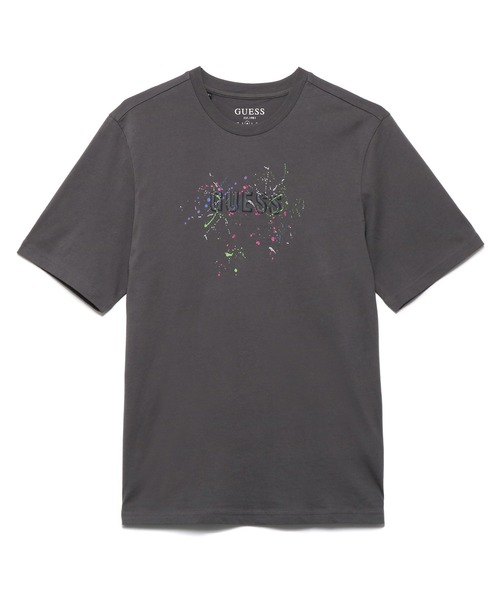 Guess(ゲス)の「Splattered Logo Tee(Tシャツ/カットソー・メンズ・ホワイト/ライトブルー/グレー/ライトパープル・MEDIUM/LARGE/X-LARGE)」の3枚目の写真