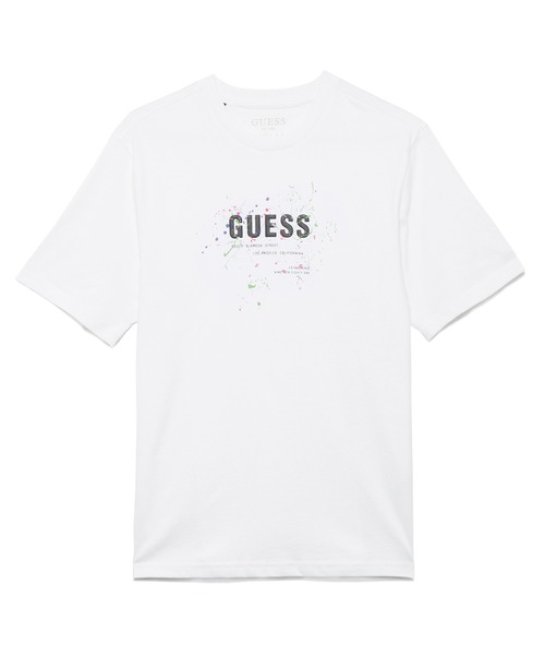 Guess(ゲス)の「Splattered Logo Tee(Tシャツ/カットソー・メンズ・ホワイト/ライトブルー/グレー/ライトパープル・MEDIUM/LARGE/X-LARGE)」の2枚目の写真