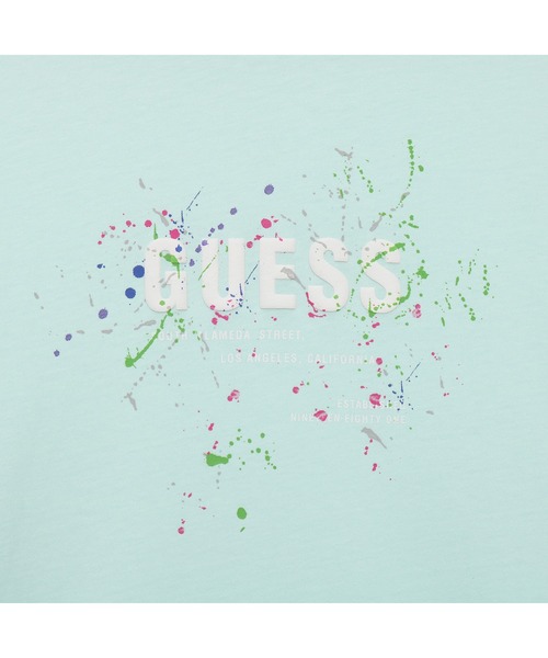 Guess(ゲス)の「Splattered Logo Tee(Tシャツ/カットソー・メンズ・ホワイト/ライトブルー/グレー/ライトパープル・MEDIUM/LARGE/X-LARGE)」の14枚目の写真