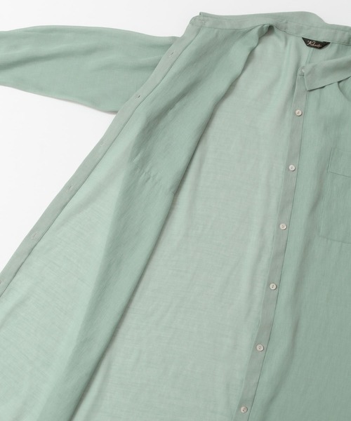 URBAN RESEARCH ROSSO（アーバンリサーチロッソ）の「サイドスリットシアーワンピース（ワンピース・レディース・グレー/グリーン・FREE）」の15枚目の写真
