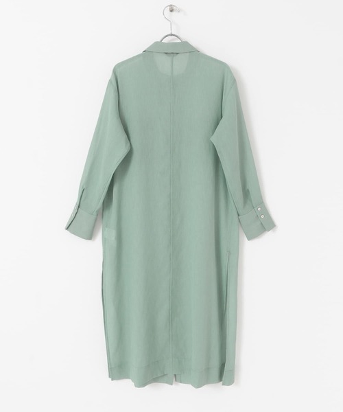 URBAN RESEARCH ROSSO（アーバンリサーチロッソ）の「サイドスリットシアーワンピース（ワンピース・レディース・グレー/グリーン・FREE）」の16枚目の写真