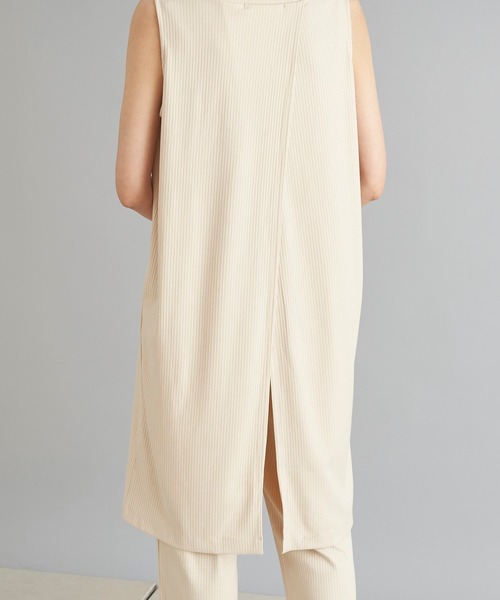 DouDou（ドゥドゥ）の「ノースリロングプルオーバー＋ワイドパンツ（セットアップ・レディース・ブラック/アイボリー/ブラウン・FREE）」の16枚目の写真