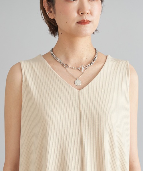 DouDou（ドゥドゥ）の「ノースリロングプルオーバー＋ワイドパンツ（セットアップ・レディース・ブラック/アイボリー/ブラウン・FREE）」の20枚目の写真