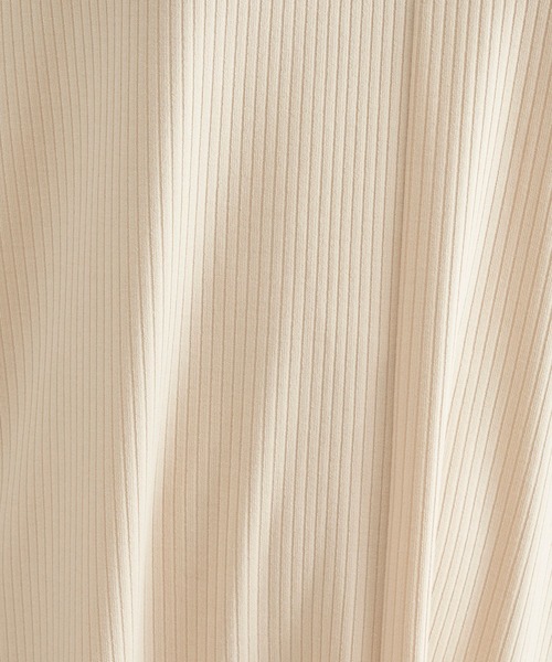 DouDou（ドゥドゥ）の「ノースリロングプルオーバー＋ワイドパンツ（セットアップ・レディース・ブラック/アイボリー/ブラウン・FREE）」の6枚目の写真