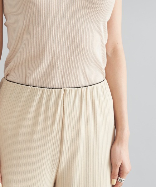 DouDou（ドゥドゥ）の「ノースリロングプルオーバー＋ワイドパンツ（セットアップ・レディース・ブラック/アイボリー/ブラウン・FREE）」の21枚目の写真