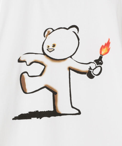 GLOSTER（グロスター）の「【8BALL/エイトボール】Banksy tee バンクシーTシャツ（Tシャツ/カットソー・メンズ・オフホワイト/キナリ/アイボリー/ホワイト系その他・MEDIUM/LARGE）」の14枚目の写真
