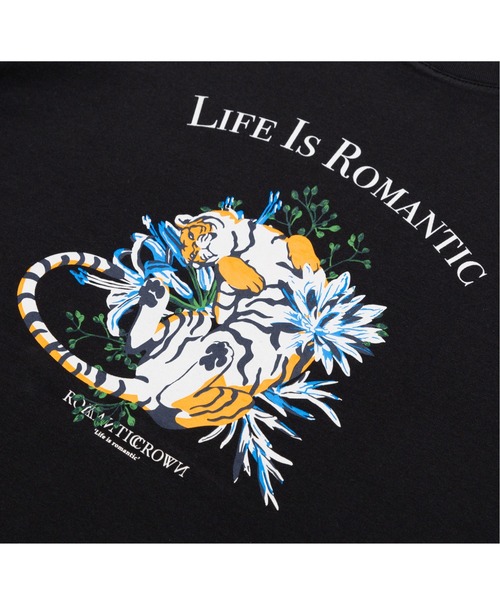 ROMANTIC CROWN（ロマンティッククラウン）の「【ROMANTIC CROWN】AMUR TIGER TEE / ロマンティッククラウン アムール タイガー グラフィック Tシャツ（Tシャツ/カットソー・メンズ・ブラック/ホワイト/オートミール・SMALL/LARGE/X-LARGE/MEDIUM）」の10枚目の写真