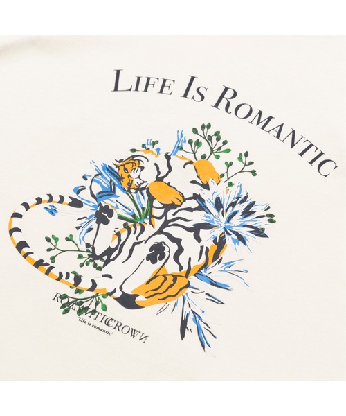ROMANTIC CROWN（ロマンティッククラウン）の「【ROMANTIC CROWN】AMUR TIGER TEE / ロマンティッククラウン アムール タイガー グラフィック Tシャツ（Tシャツ/カットソー・メンズ・ブラック/ホワイト/オートミール・SMALL/LARGE/X-LARGE/MEDIUM）」の19枚目の写真