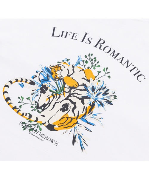 ROMANTIC CROWN（ロマンティッククラウン）の「【ROMANTIC CROWN】AMUR TIGER TEE / ロマンティッククラウン アムール タイガー グラフィック Tシャツ（Tシャツ/カットソー・メンズ・ブラック/ホワイト/オートミール・SMALL/LARGE/X-LARGE/MEDIUM）」の12枚目の写真
