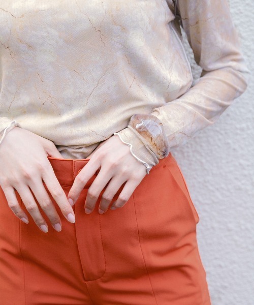 JEANASIS(ジーナシス)の「クリアフトバングル/947633(バングル/リストバンド・レディース・クリア/ブラウン系その他/ブルー系その他・FREE)」の9枚目の写真