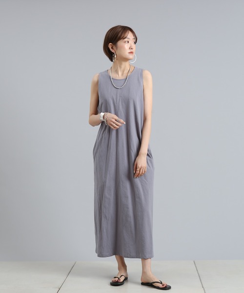 DouDou（ドゥドゥ）の「バッククロスワンピース（ワンピース・レディース・ブラック/ブラウン/ブルー・FREE）」の17枚目の写真