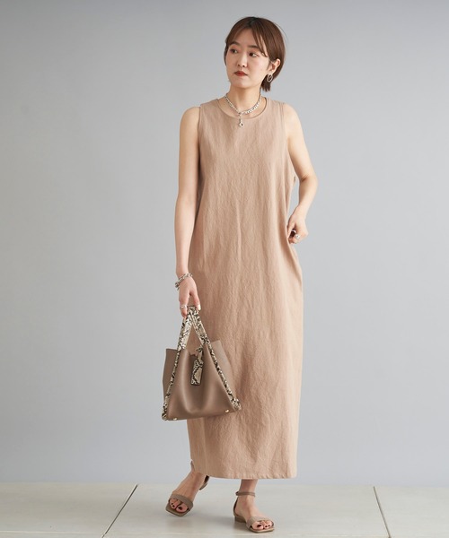 DouDou（ドゥドゥ）の「バッククロスワンピース（ワンピース・レディース・ブラック/ブラウン/ブルー・FREE）」の18枚目の写真