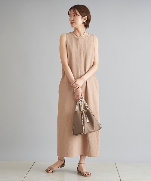 DouDou（ドゥドゥ）の「バッククロスワンピース（ワンピース・レディース・ブラック/ブラウン/ブルー・FREE）」の13枚目の写真