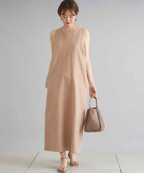 DouDou（ドゥドゥ）の「バッククロスワンピース（ワンピース・レディース・ブラック/ブラウン/ブルー・FREE）」の9枚目の写真