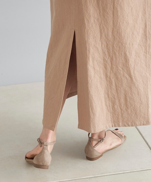 DouDou（ドゥドゥ）の「バッククロスワンピース（ワンピース・レディース・ブラック/ブラウン/ブルー・FREE）」の12枚目の写真