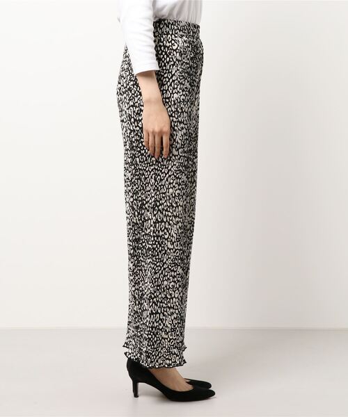 CHARM BERRY TIC（チャームベリーチック）の「レオパード柄クリスタルプリーツパンツ（その他パンツ・レディース・オフホワイト/ブラック・L/M）」の14枚目の写真