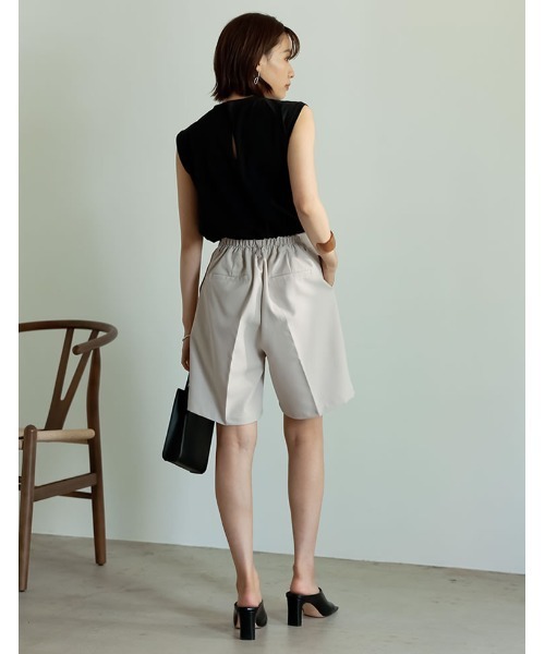 Re:EDIT（リエディ）の「リサイクルカットツイルショートスラックス（その他パンツ・レディース・ベージュ/ブラック/モカ/アイボリー・LARGE/SHORT/MEDIUM）」の11枚目の写真