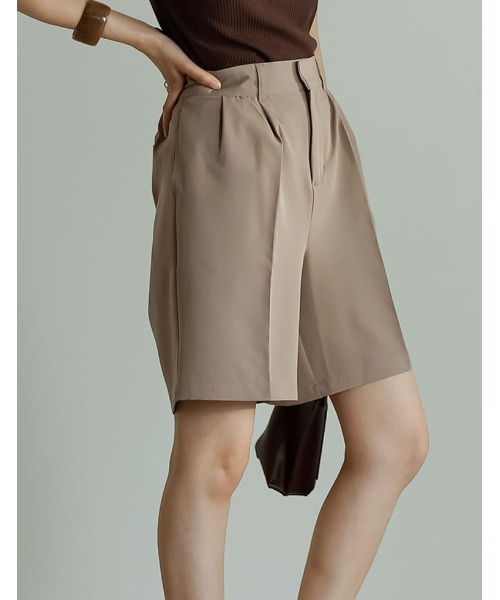 Re:EDIT（リエディ）の「リサイクルカットツイルショートスラックス（その他パンツ・レディース・ベージュ/ブラック/モカ/アイボリー・LARGE/SHORT/MEDIUM）」の12枚目の写真