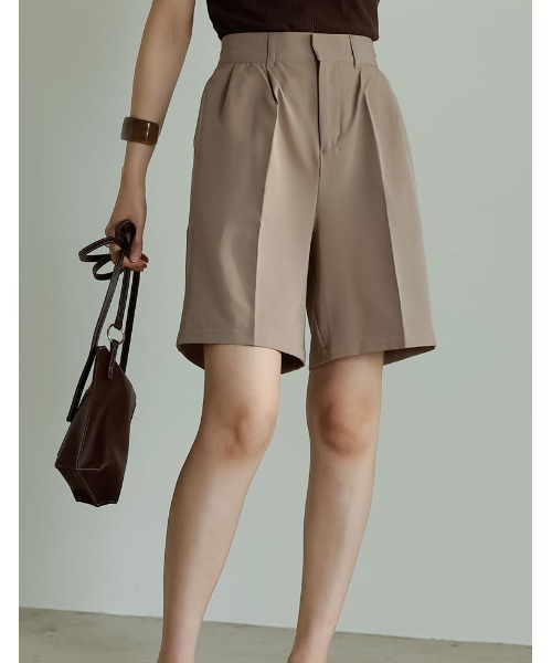 Re:EDIT（リエディ）の「リサイクルカットツイルショートスラックス（その他パンツ・レディース・ベージュ/ブラック/モカ/アイボリー・LARGE/SHORT/MEDIUM）」の13枚目の写真