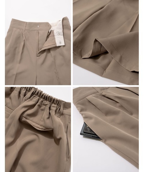 Re:EDIT（リエディ）の「リサイクルカットツイルショートスラックス（その他パンツ・レディース・ベージュ/ブラック/モカ/アイボリー・LARGE/SHORT/MEDIUM）」の20枚目の写真