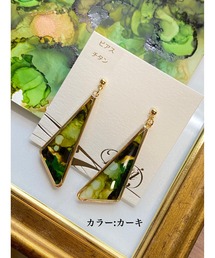 【零-Rei-】瞬きシリーズ 大ぶりトライアングルピアス(MA)