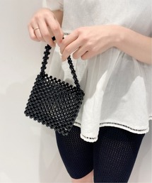 GO BAG HOME black beads bag