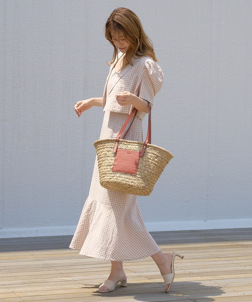 one after another NICE CLAUP（ワンアフターアナザーナイスクラップ）の「【WEB限定】ショートテーラードジャケット（テーラードジャケット・レディース・ベージュ系その他/ブラウン/オレンジ/ブラック/ブルー系その他・FREE）」の9枚目の写真