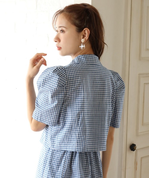 one after another NICE CLAUP（ワンアフターアナザーナイスクラップ）の「【WEB限定】ショートテーラードジャケット（テーラードジャケット・レディース・ベージュ系その他/ブラウン/オレンジ/ブラック/ブルー系その他・FREE）」の19枚目の写真