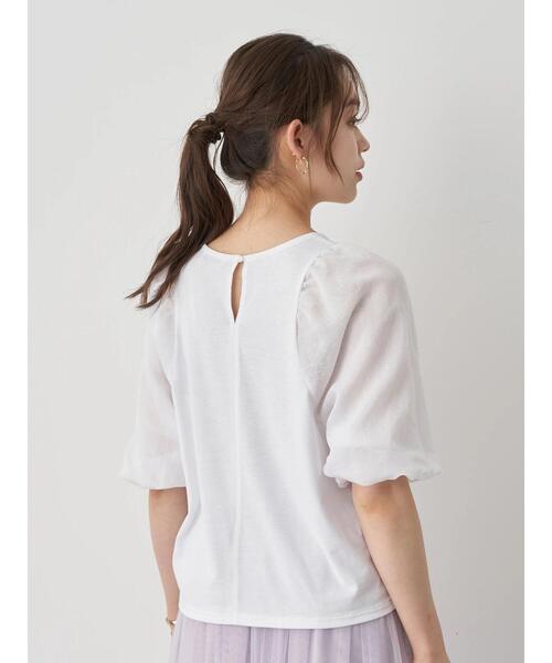 earth music&ecology（アースミュージックアンドエコロジー）の「パフスリーブカットプルオーバー ＊（Tシャツ/カットソー・レディース・ミント/ブラック/オフホワイト/ブラウン・FREE）」の12枚目の写真