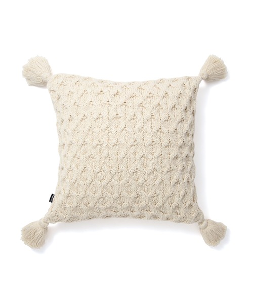 Francfranc（フランフラン）の「ニットソリッド クッションカバー 450×450 ナチュラル （A-017）（クッション/クッションカバー・レディース・ナチュラル・FREE）」の5枚目の写真