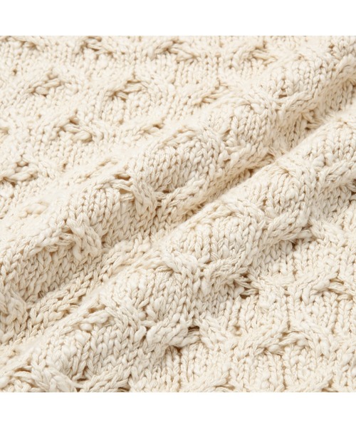 Francfranc（フランフラン）の「ニットソリッド クッションカバー 450×450 ナチュラル （A-017）（クッション/クッションカバー・レディース・ナチュラル・FREE）」の3枚目の写真