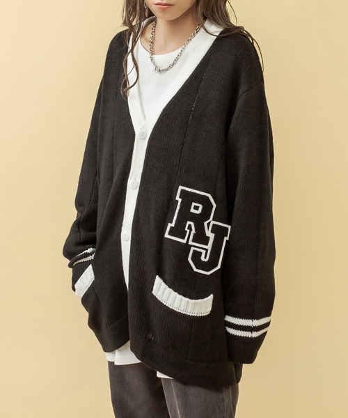 RASVOA(ラスボア)の「RJレタードカーディガン(カーディガン/ボレロ・レディース・グレー/ブラック・FREE)」の2枚目の写真