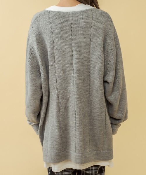 RASVOA(ラスボア)の「RJレタードカーディガン(カーディガン/ボレロ・レディース・グレー/ブラック・FREE)」の15枚目の写真