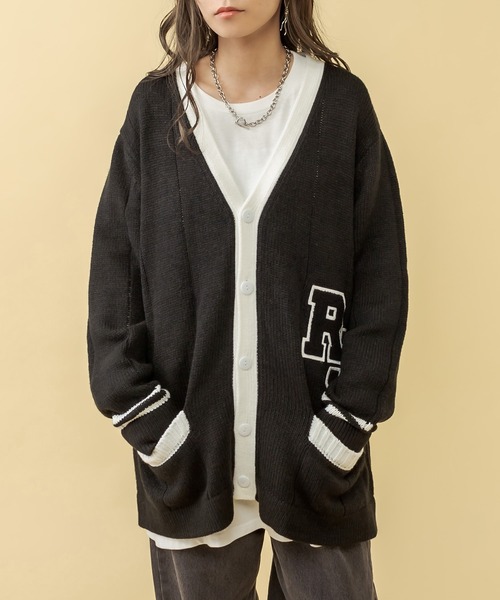 RASVOA(ラスボア)の「RJレタードカーディガン(カーディガン/ボレロ・レディース・グレー/ブラック・FREE)」の9枚目の写真