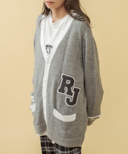 RASVOA(ラスボア)の「RJレタードカーディガン(カーディガン/ボレロ・レディース・グレー/ブラック・FREE)」の4枚目の写真