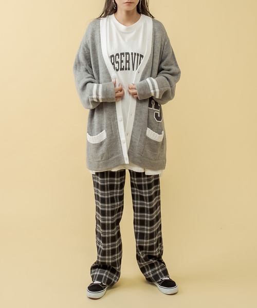 RASVOA(ラスボア)の「RJレタードカーディガン(カーディガン/ボレロ・レディース・グレー/ブラック・FREE)」の5枚目の写真