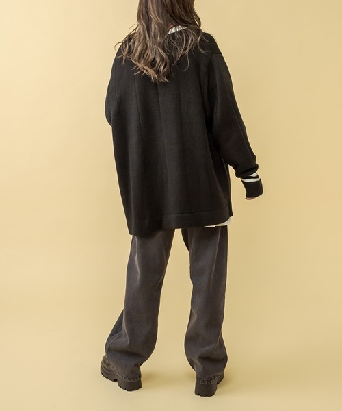 RASVOA(ラスボア)の「RJレタードカーディガン(カーディガン/ボレロ・レディース・グレー/ブラック・FREE)」の12枚目の写真