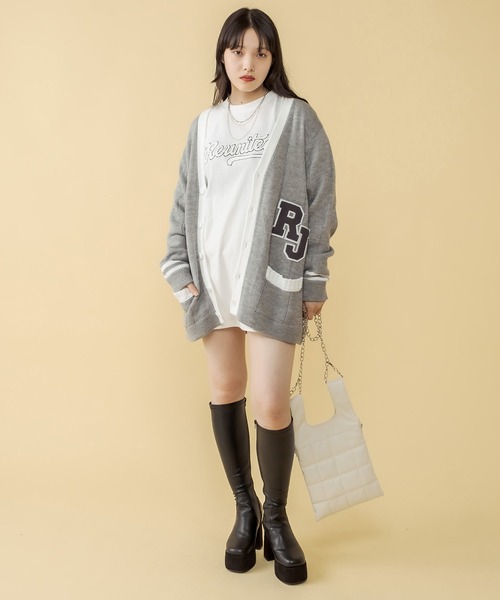 RASVOA(ラスボア)の「RJレタードカーディガン(カーディガン/ボレロ・レディース・グレー/ブラック・FREE)」の20枚目の写真