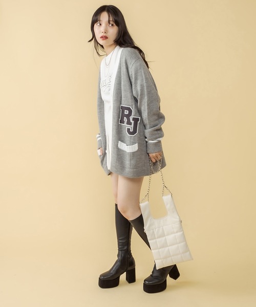RASVOA(ラスボア)の「RJレタードカーディガン(カーディガン/ボレロ・レディース・グレー/ブラック・FREE)」の22枚目の写真