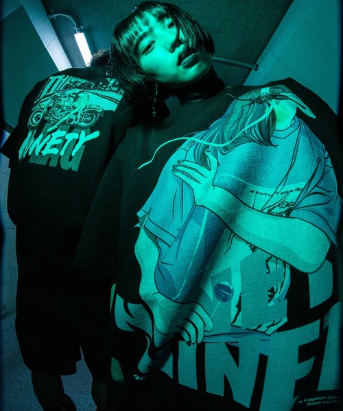 【ふじうま】⭐︎美品⭐︎マスターキー　ベースボールシャツ　個性的　お洒落 9090（ナインティナインティ）の「F-LAGSTUF-F×9090/フラグスタフ