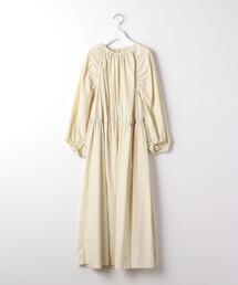 EMMEL REFINES | <EMMEL REFINES(エメル リファインズ)>EM ギャザー 袖ボリューム ワンピース(ワンピース)