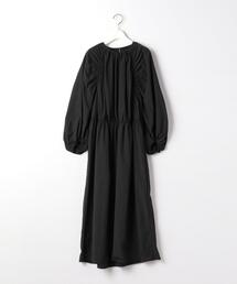 EMMEL REFINES | ＜EMMEL REFINES（エメル リファインズ）＞EM ギャザー 袖ボリューム ワンピース(ワンピース)