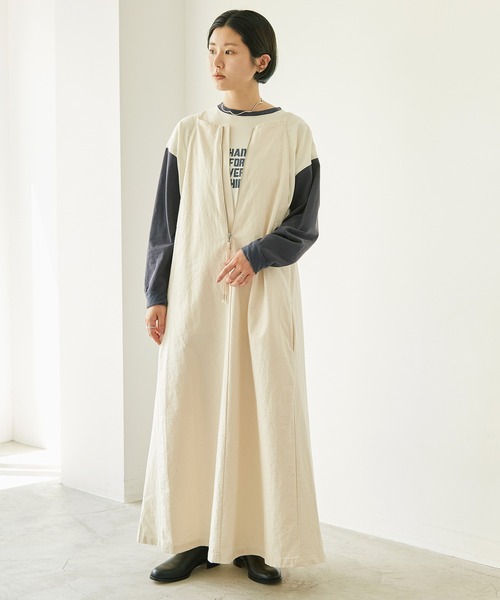 nitca（ニトカ）の「スワイスワイ天竺 ロンT（Tシャツ/カットソー・レディース・ホワイト/ホワイト×ネイビー・FREE）」の7枚目の写真