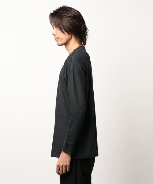 BODY WILD(ボディーワイルド)の「BODYWILD/ボディワイルド クルーネックロングスリーブ アウターTシャツ・保温(Tシャツ/カットソー・メンズ・ホワイト/ブラック・MEDIUM/LARGE)」の3枚目の写真