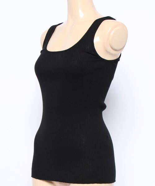 COLONY 2139（コロニートゥーワンスリーナイン）の「丸胴テレコタンクトップ（タンクトップ・レディース・オフホワイト/ブラック/チャコールグレー・MEDIUM/LARGE）」の11枚目の写真