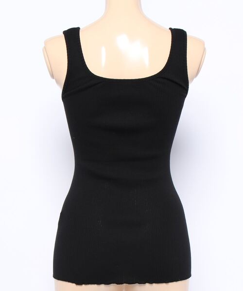 COLONY 2139（コロニートゥーワンスリーナイン）の「丸胴テレコタンクトップ（タンクトップ・レディース・オフホワイト/ブラック/チャコールグレー・MEDIUM/LARGE）」の12枚目の写真