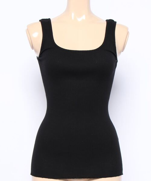 COLONY 2139（コロニートゥーワンスリーナイン）の「丸胴テレコタンクトップ（タンクトップ・レディース・オフホワイト/ブラック/チャコールグレー・MEDIUM/LARGE）」の14枚目の写真