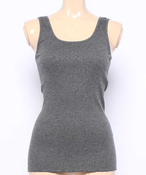 COLONY 2139（コロニートゥーワンスリーナイン）の「丸胴テレコタンクトップ（タンクトップ・レディース・オフホワイト/ブラック/チャコールグレー・MEDIUM/LARGE）」の13枚目の写真