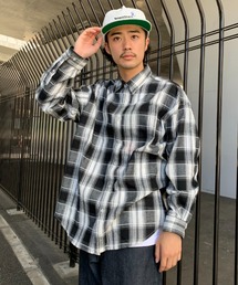 CIAOPANIC | 【WEB限定】ビッグシルエットチェックオーバーシャツ(シャツ/ブラウス)