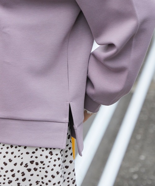 Honeys（ハニーズ）の「きれいめパーカー（パーカー・レディース・ブラック/パープル/オリーブ/アイボリー/モカ/ブルー系その他/グレイッシュベージュ・LL/S/M/L）」の15枚目の写真